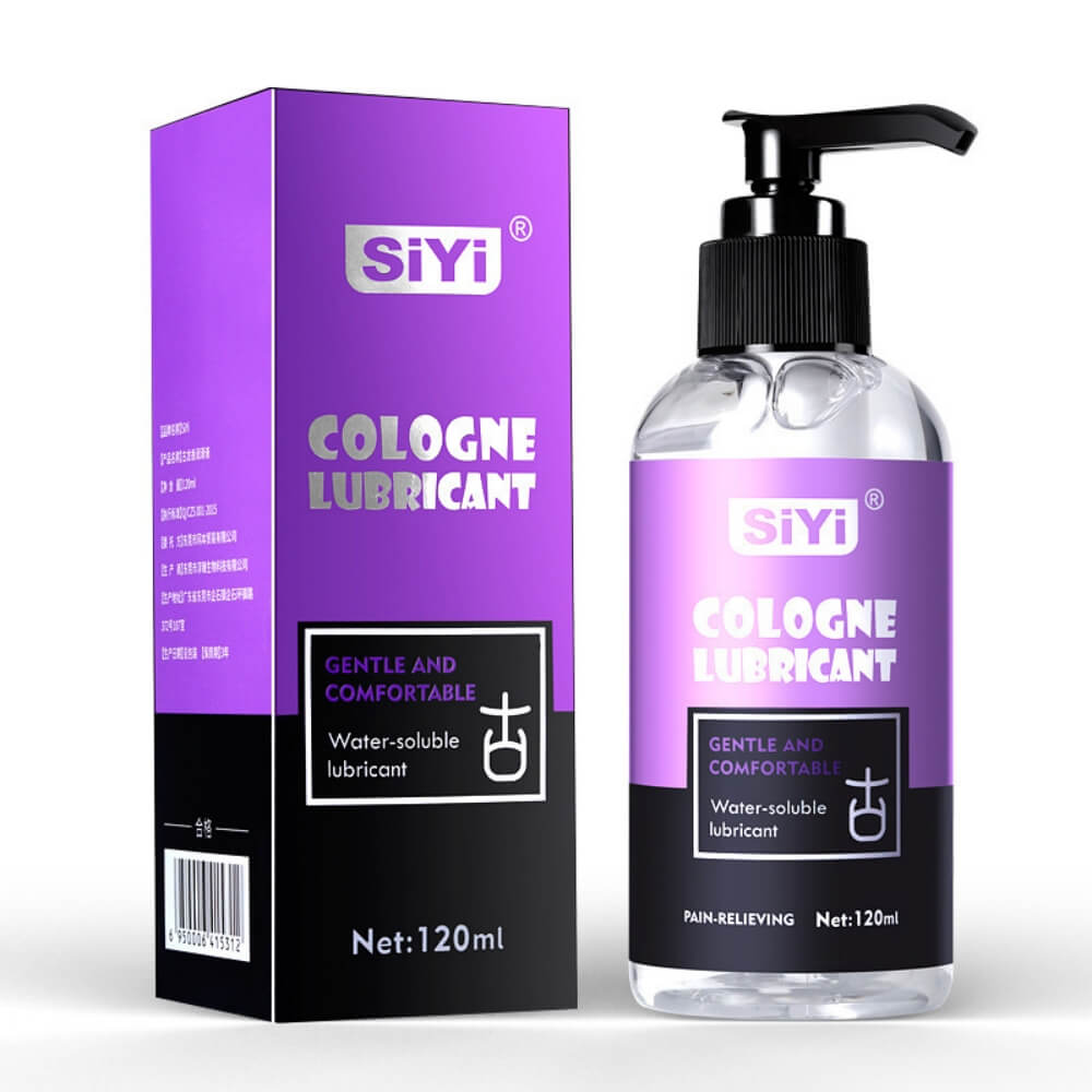 Siyi® cologne water based lubricant 4.2 oz on white background.