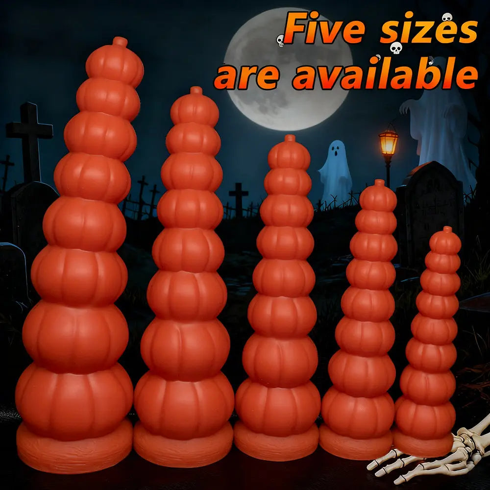 Halloween Pumpkin Fantasy Dildo – Soft Silicone Suction Cup Adult Toy with Spooky Pumpkin Design Tarisss Sex Toy Store