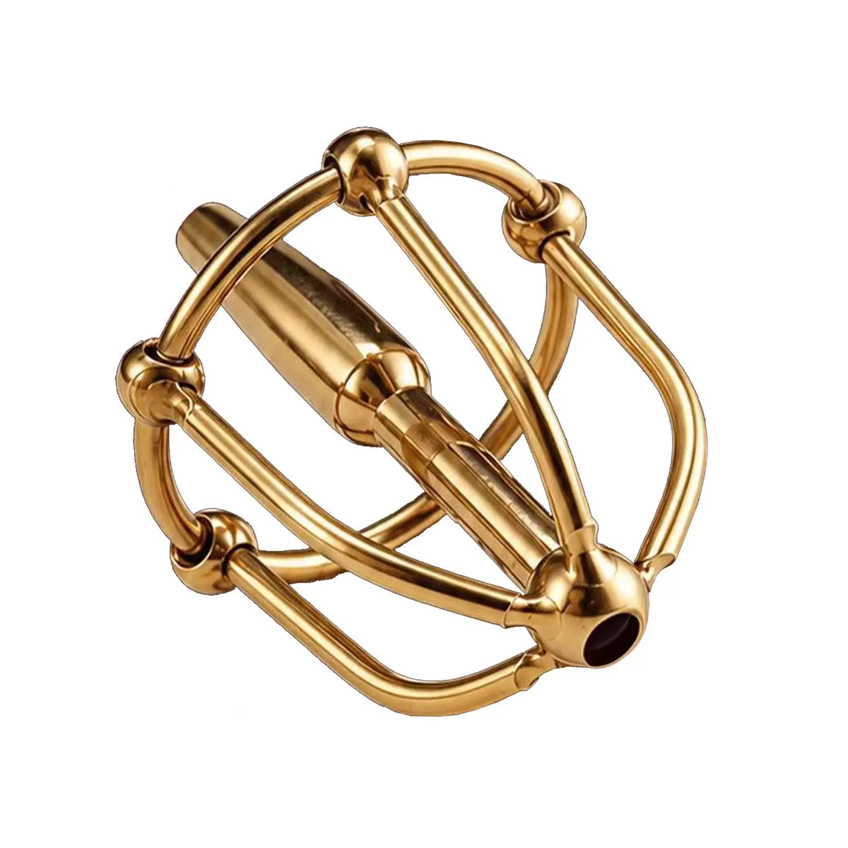 Golden Crown Urethral Sound – Stainless Steel Crown-Shaped Penis Plug with Polished Gold Finish, 5mm Tip Tarisss Sex Toy Store