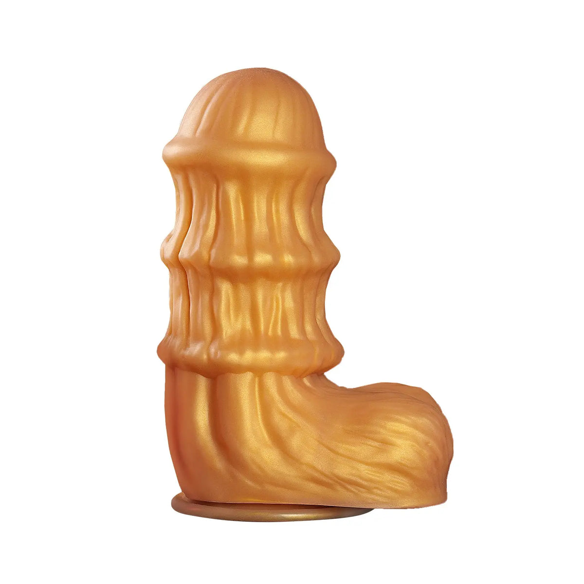 Textured Ribbed Fantasy Dildo – Soft Silicone Suction Cup Toy for Men, L to XXL Sizes Tarisss Sex Toy Store
