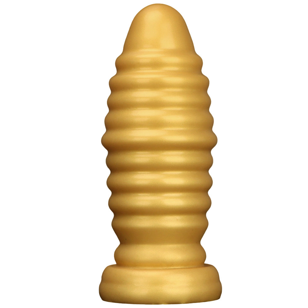 Ribbed Silicone Anal Plug with Wide Base Thick Textured Plug, S–L Sizes Tarisss Sex Toy Store