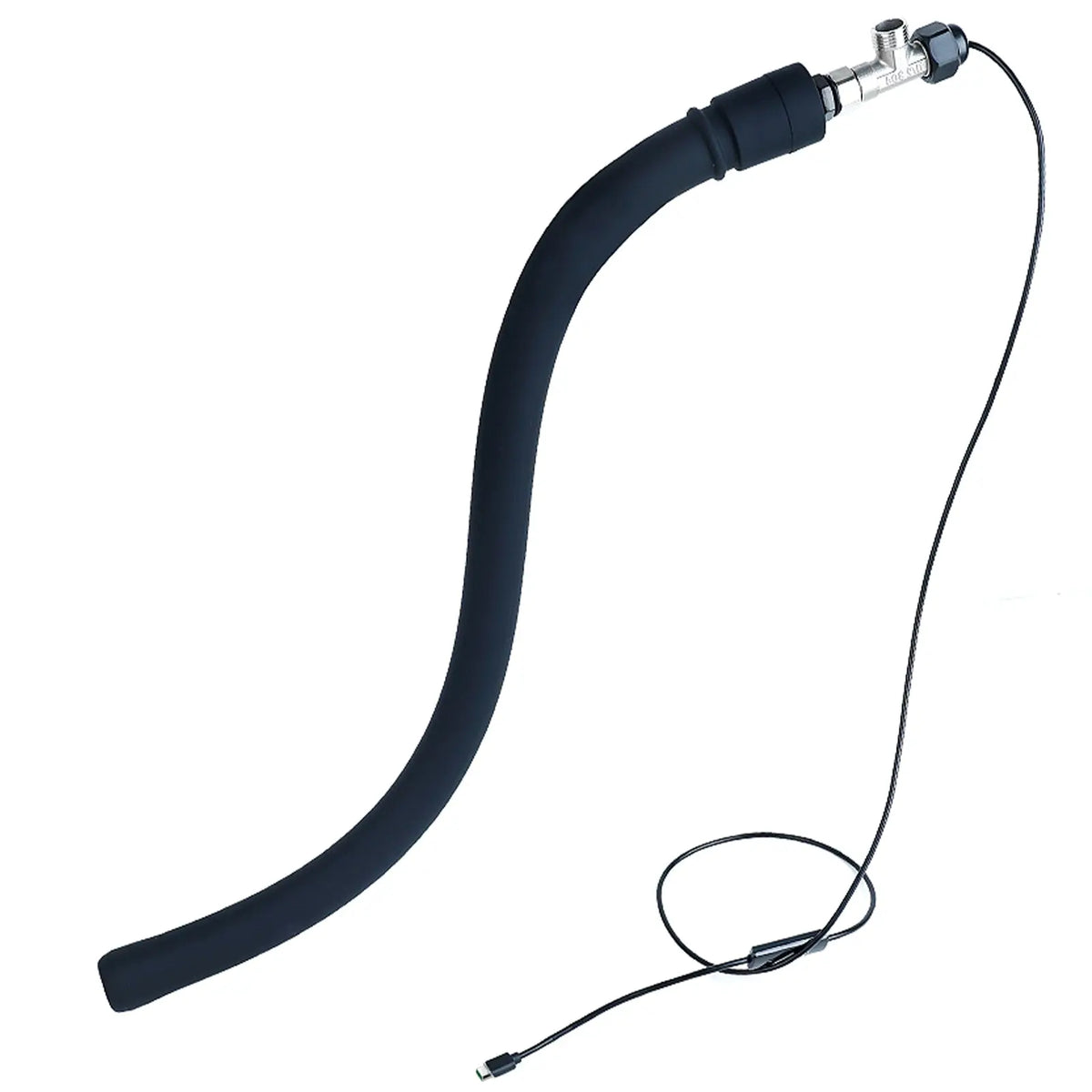Giant Wave Rigid Hollow Urethral Dildo – Black Firm Silicone Sounding Rod with Hollow Design, Available in 3 Sizes Tarisss Sex Toy Store