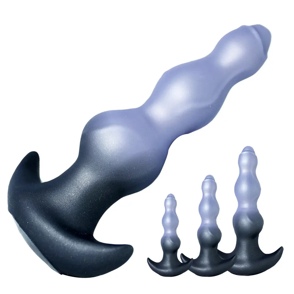 Wearable Fantasy Anal Plug – Curved Silicone Butt Plug with Sculpted Bulb Design Tarisss Sex Toy Store