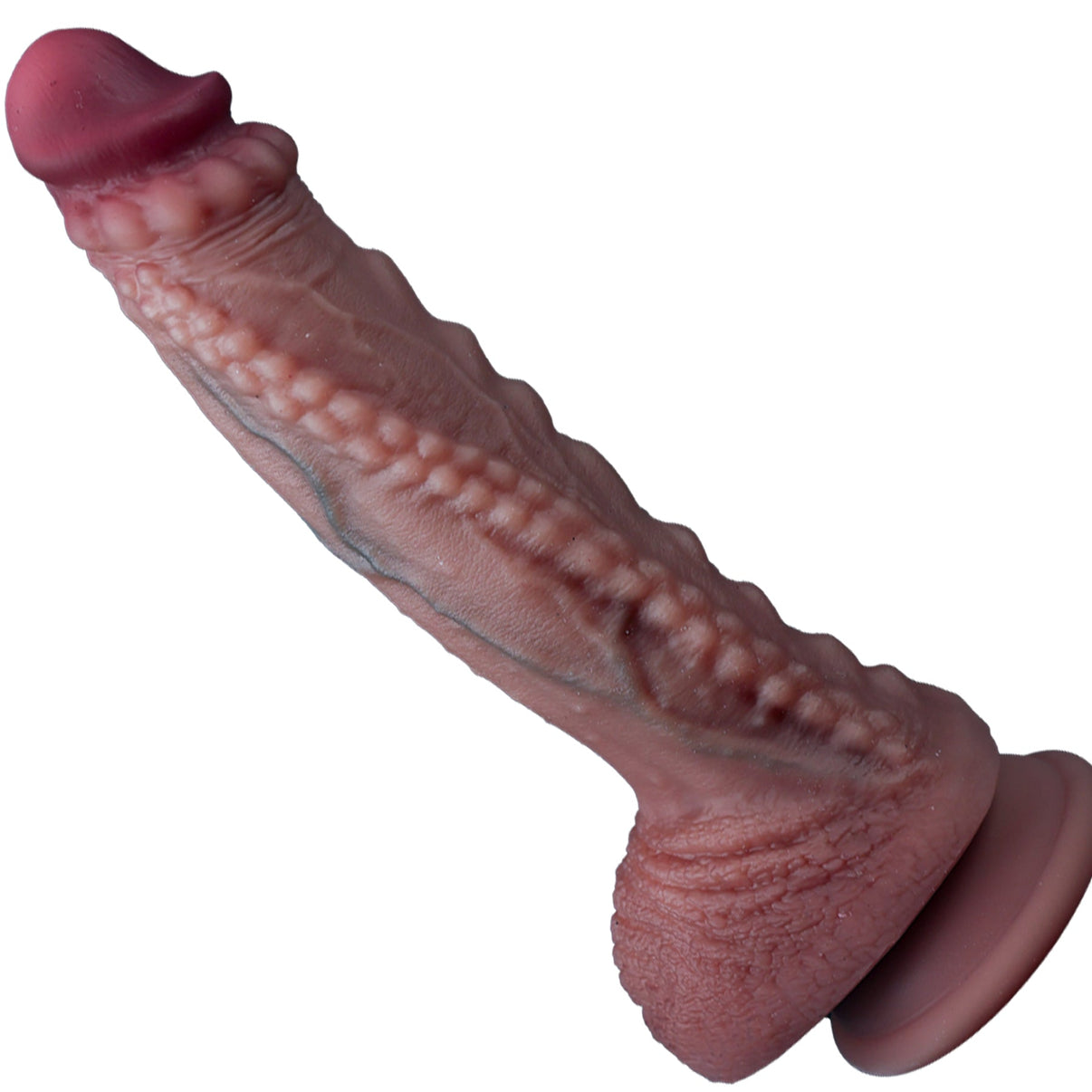 Textured Silicone Dildo with Suction Cup Base Tarisss Sex Toy Store