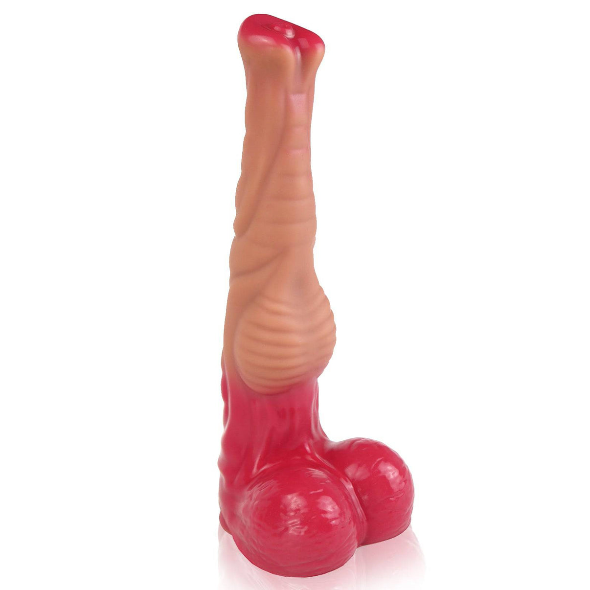 Elephant trunk 16 inch fantasy animal dildo in white background.
