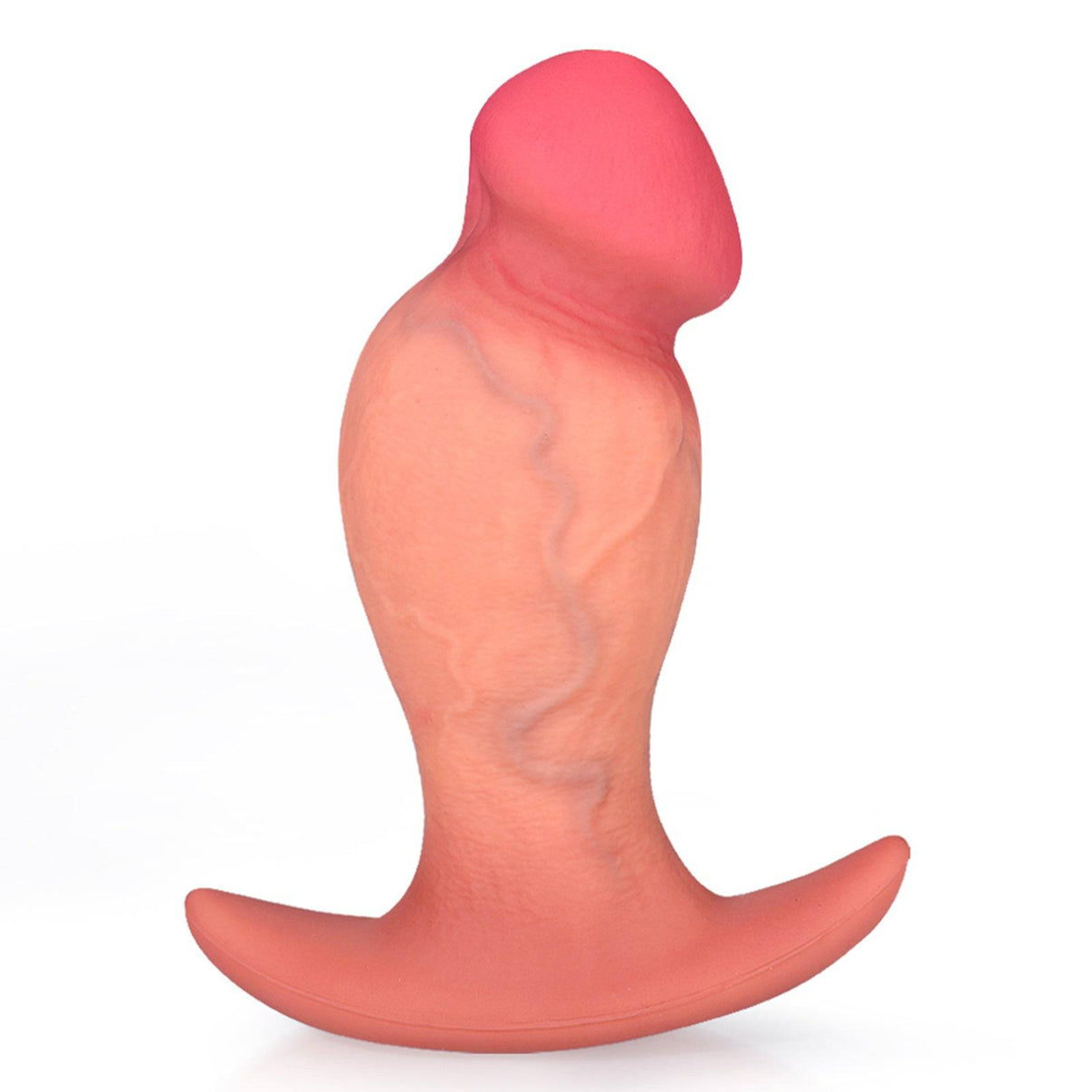 Heavy gunner 10 inch huge ultra realistic anal dildo on white background.