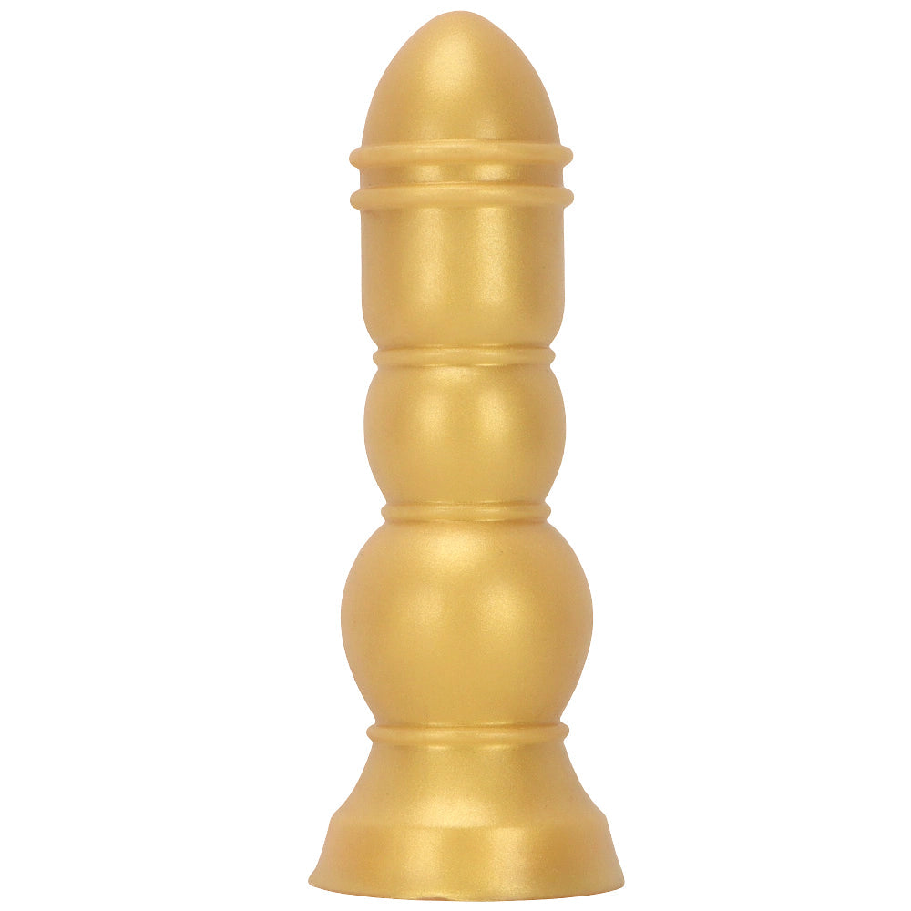 Triple Bulb Fantasy Dildo with Wide Base – Graduated Thick Silicone Dildo, 3 Sizes Tarisss Sex Toy Store