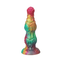 Maparon poppy 13 inch fantasy dog knot dildo on white background.