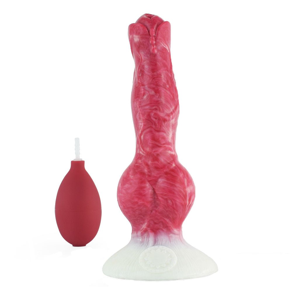Agnira 8 Inch Squirting Dog Dildo with Knot - Tarisss Sex Toy Store