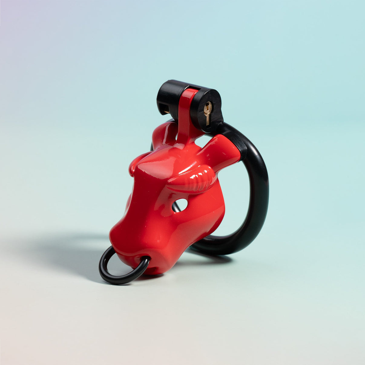 Bull - Shaped Male Restraint Cage Kit with Locking Rings, Keys & Leash Set - Tarisss Sex Toy Store