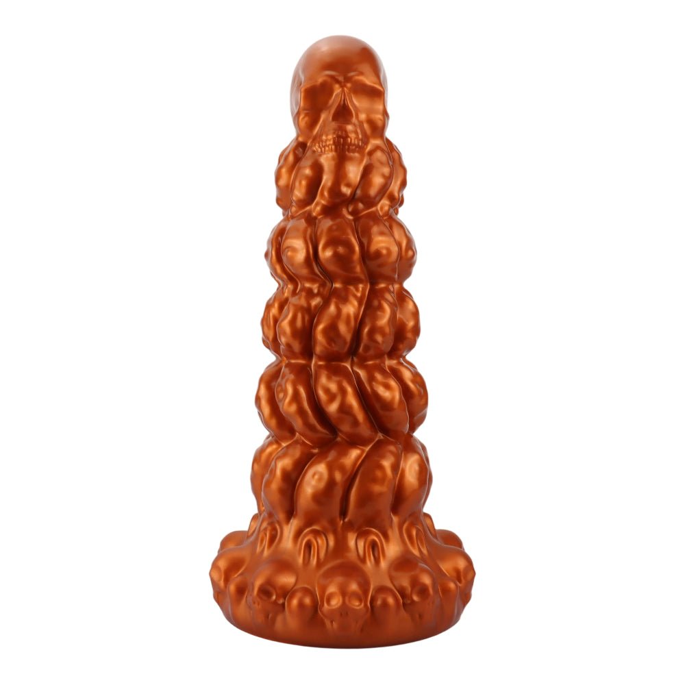 Bumpy Silicone Anal Tower Dildo with Graduated Rings and Suction Base - Tarisss Sex Toy Store