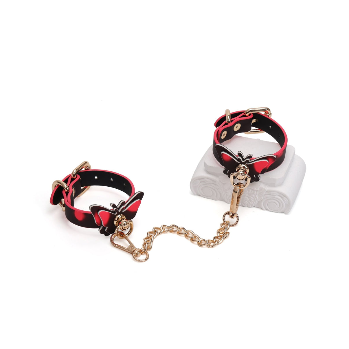 Color - Changing Thermal Butterfly Wrist Cuff with Chain - Tarisss Sex Toy Store