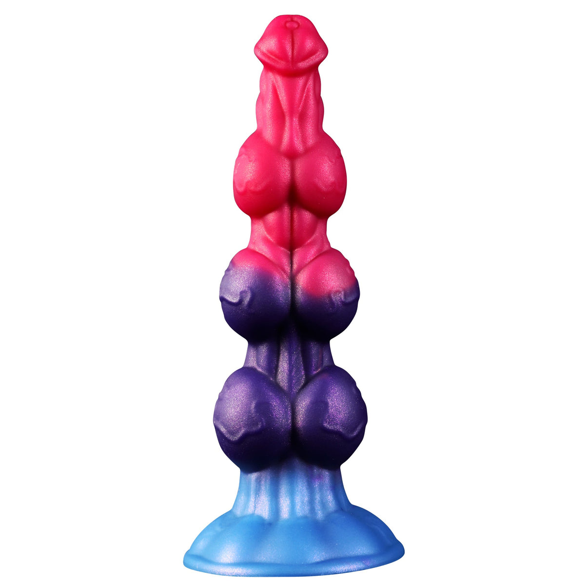 Color - Fade Textured Silicone Dildo with Suction Cup Base - Tarisss Sex Toy Store