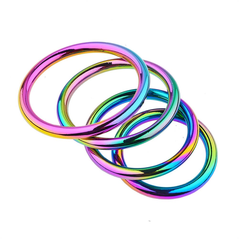 Colorful Metal Cock Ring - Tarisss Sex Toy Store