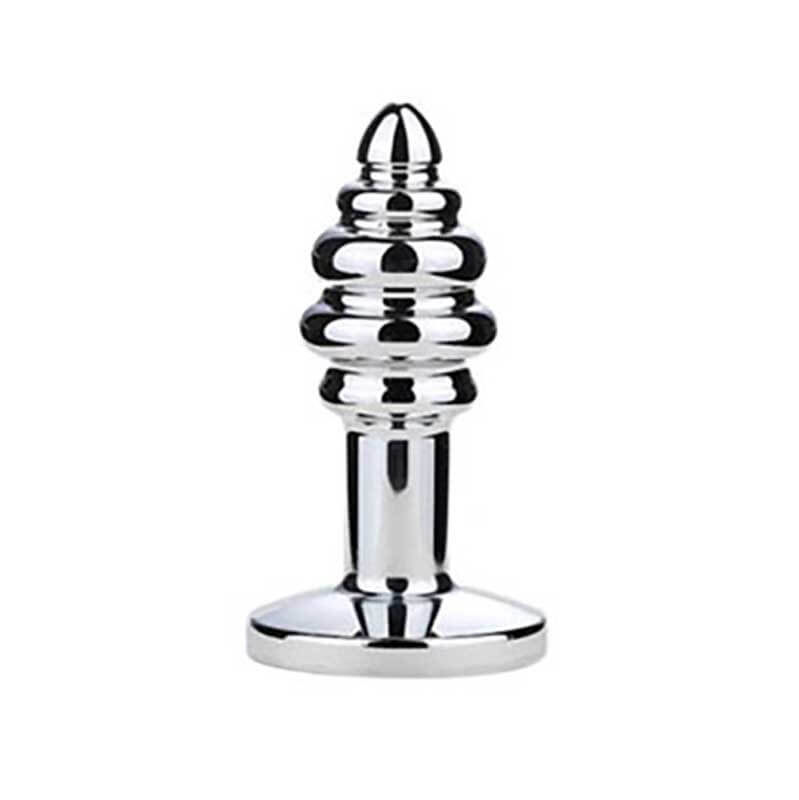 Diamond Metal Butt Plug with Threaded Design - Tarisss Sex Toy Store