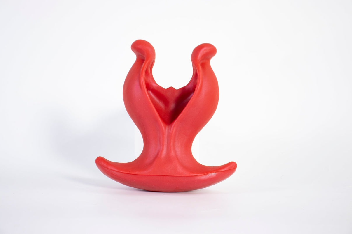 Dual - Arm Textured Silicone Anal Plug with Suction Base - Tarisss Sex Toy Store