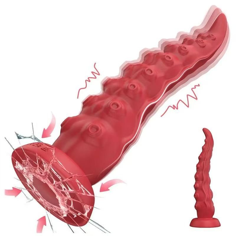 Electric Thrusting Textured Silicone Dildo with Suction Cup - Tarisss Sex Toy Store