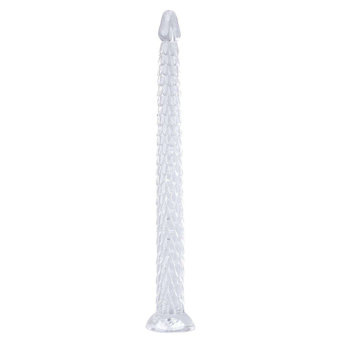 Extra - Long Crystal Dragon Tail Anal Probe - Textured Scale Series - Tarisss Sex Toy Store