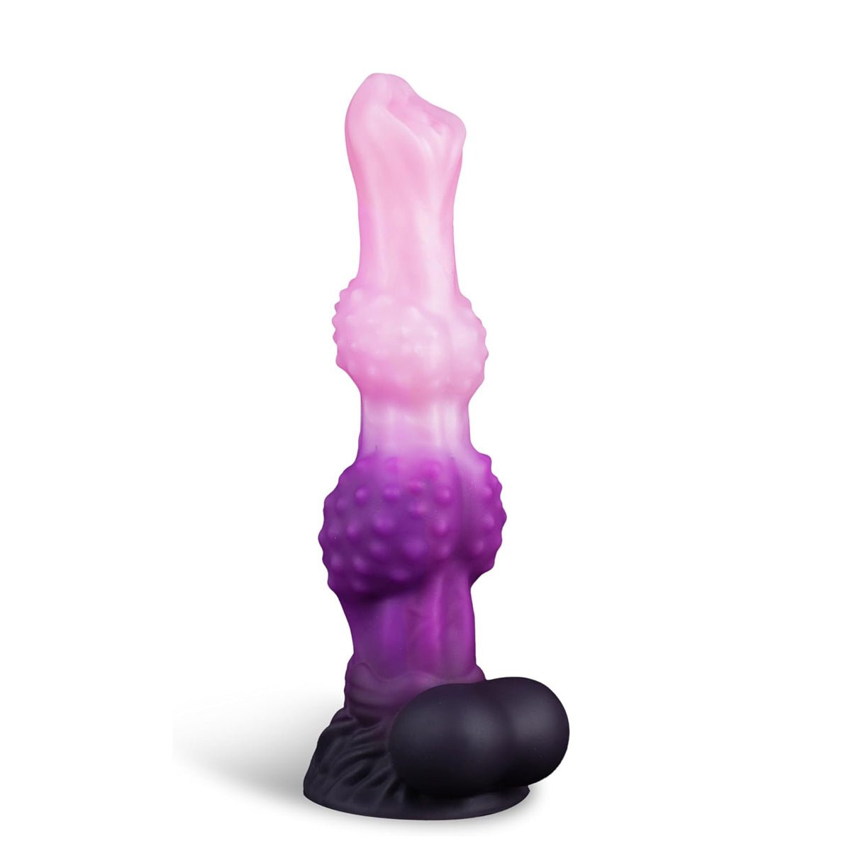 Fantasy Gradient Silicone Dildo with Knobbed Texture & Suction Base - Tarisss Sex Toy Store