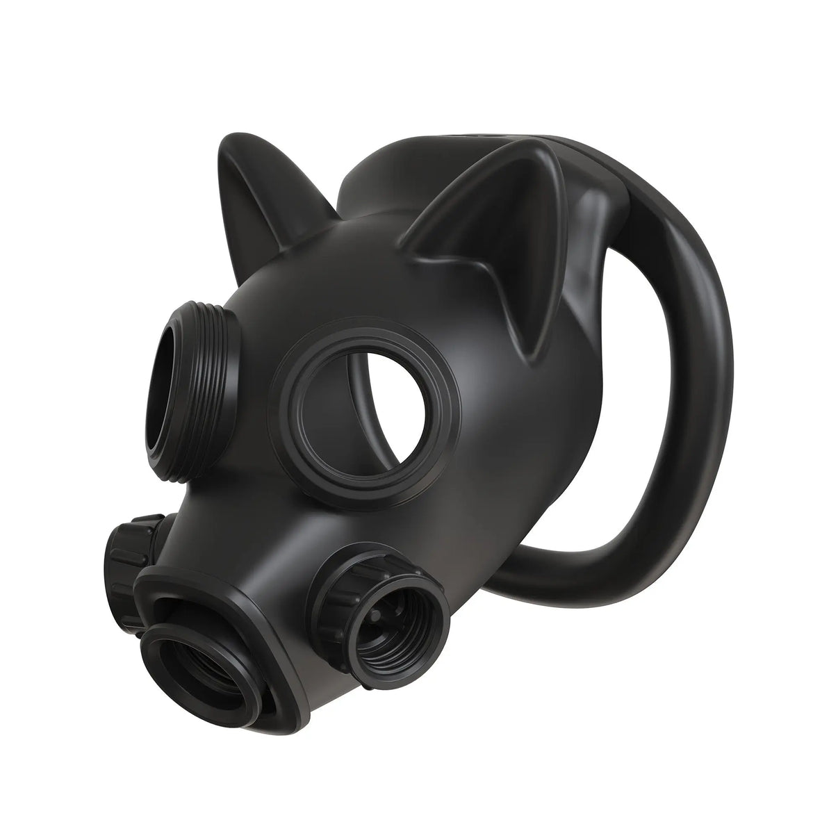 Gas Mask Chastity Lock Set 6 Ring Adjustable Design with Locking Keys - Tarisss Sex Toy Store