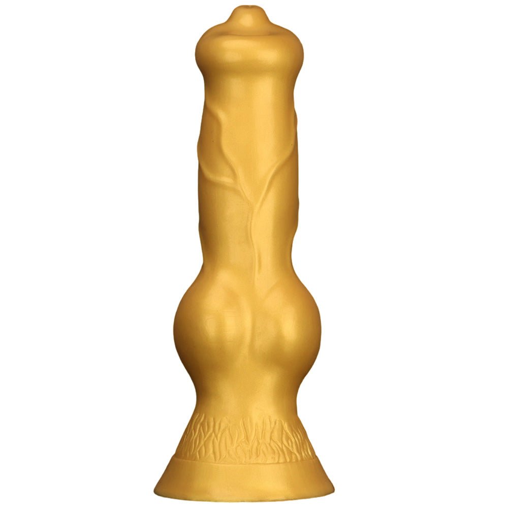 Gold Titan Huge Realistic Dildo – 14.76” / 37.5cm Giant Silicone with Suction Base - Tarisss Sex Toy Store