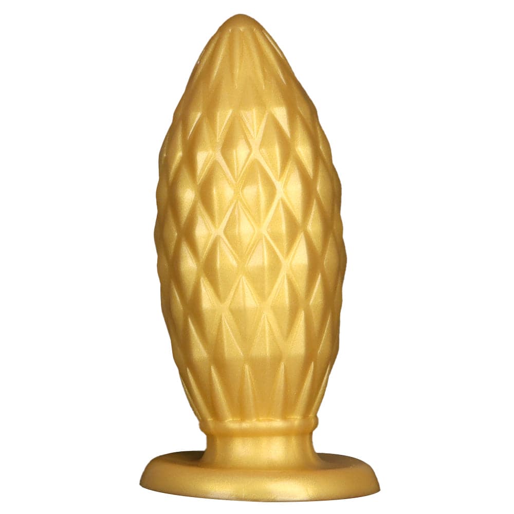 Golden Outlet 7 Inch Thick Silicone Butt Plug - Tarisss Sex Toy Store