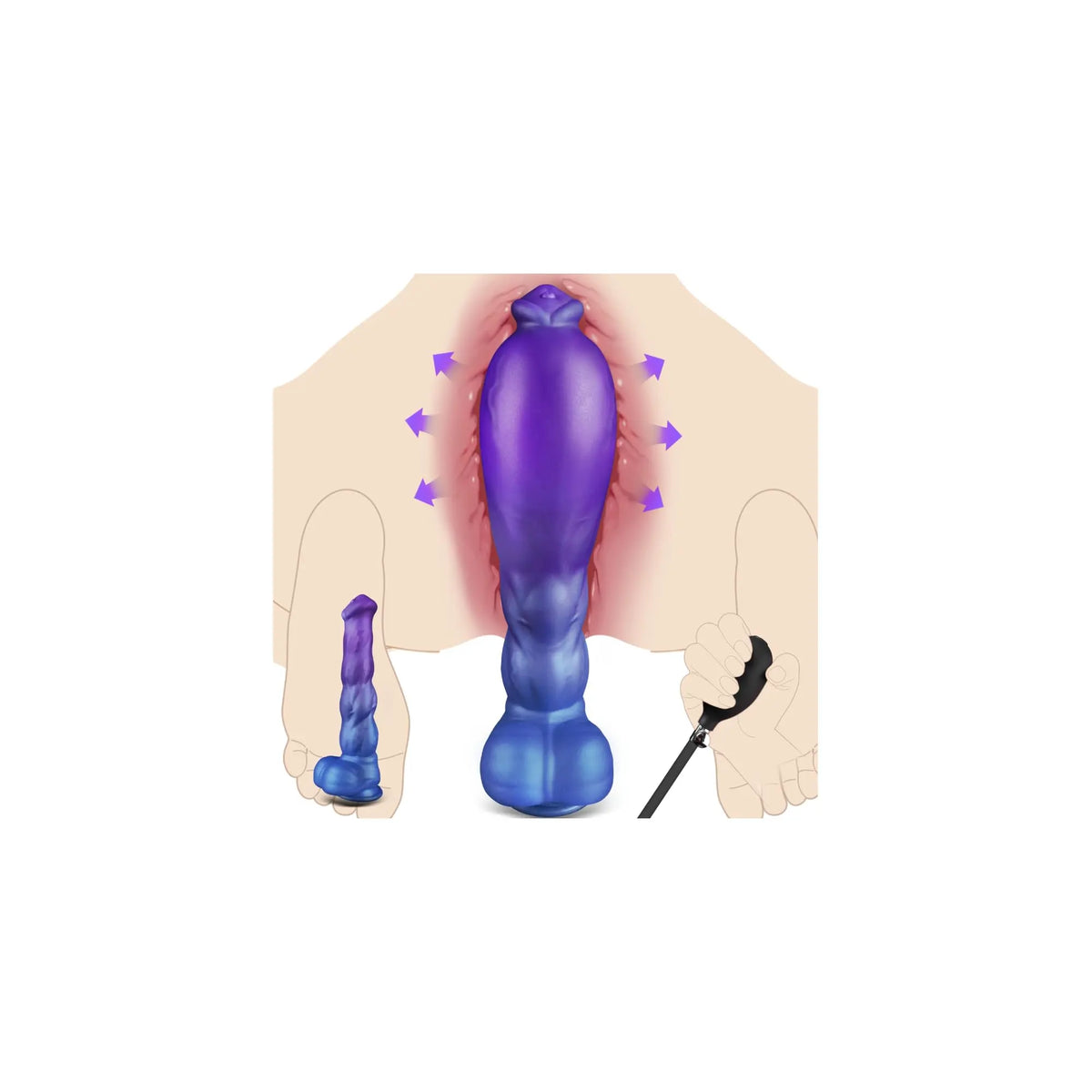 Cloud Steed Inflatable Anal Plug – Expandable Fantasy Butt Plug Tarisss Sex Toy Store