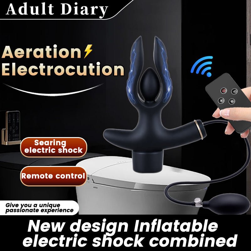 Inflatable Anal Plug with Electric Shock & Remote Control - Tarisss Sex Toy Store