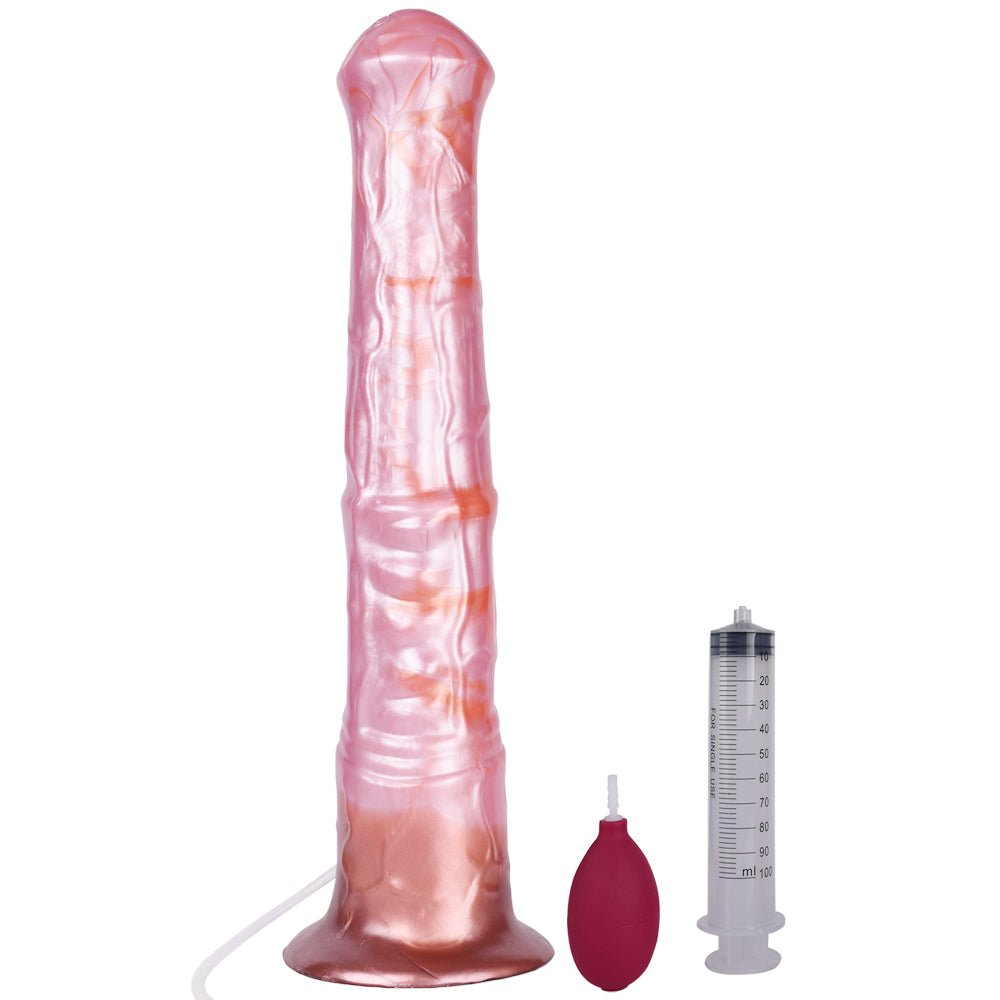 Inflatable Realistic Pony Silicone Squirting Dildo - Tarisss Sex Toy Store