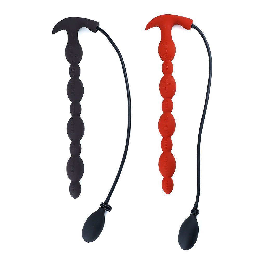 Inflatable Silicone Anal Plug with Bulb Pump - Tarisss Sex Toy Store