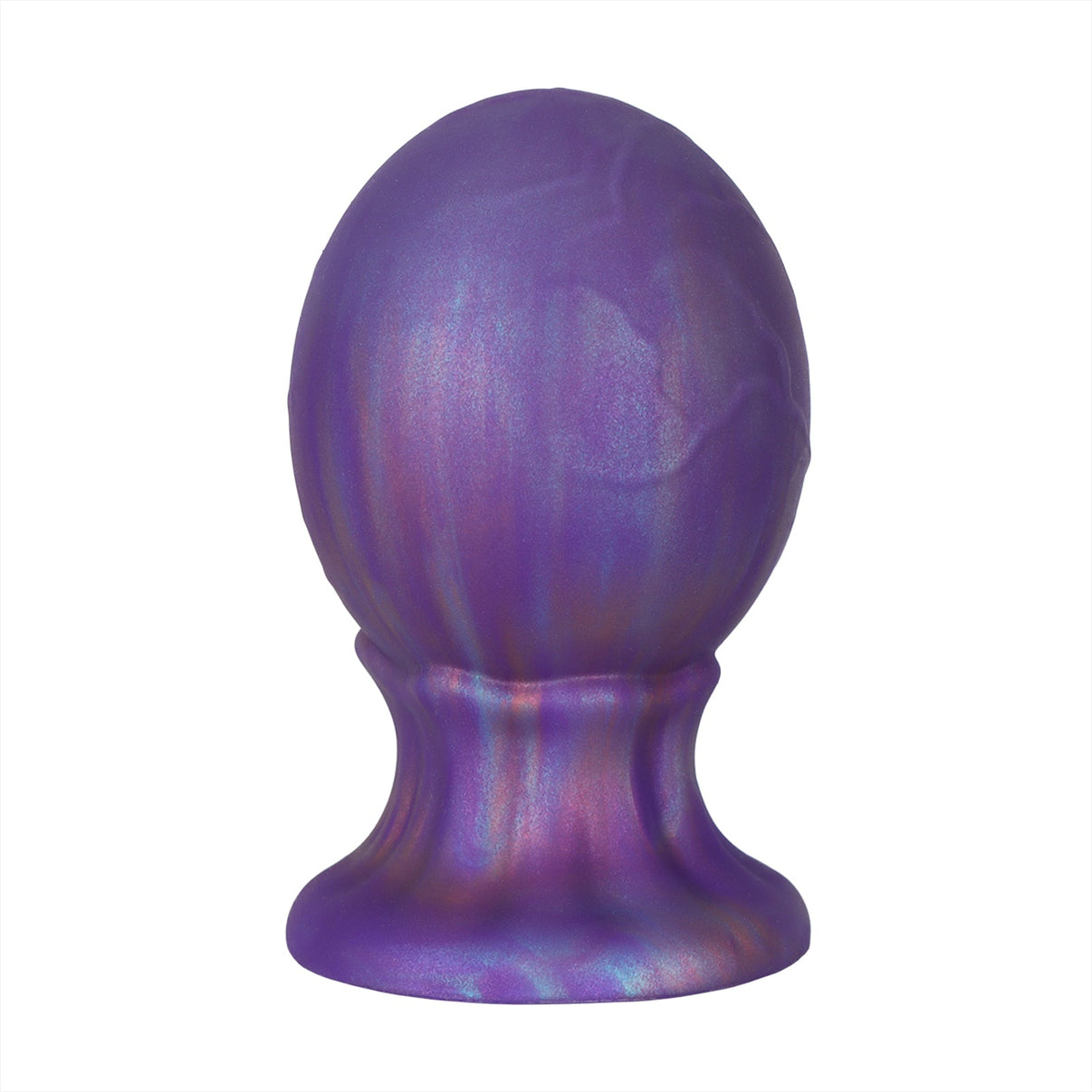 Iridescent Textured Silicone Anal Plug with Wide Base - Tarisss Sex Toy Store