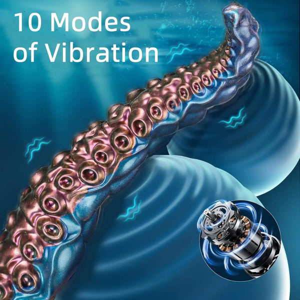 MAPARON Abyss 14 Inch Remote Control Fantasy Tentacle Vibrating Dildo ...