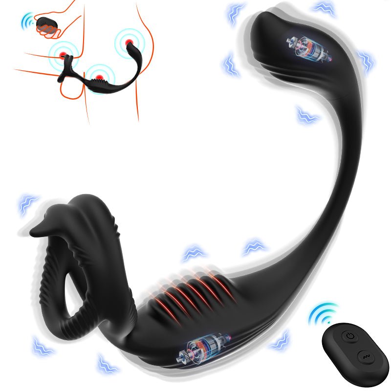 Phoenix Dual - Stimulation Prostate Massager Ring – Vibrating Cock Ring with Remote Control - Tarisss Sex Toy Store