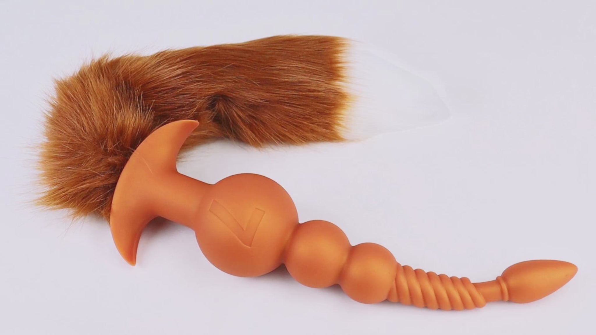 Fox 12 inch extra long anal bead with tail video.