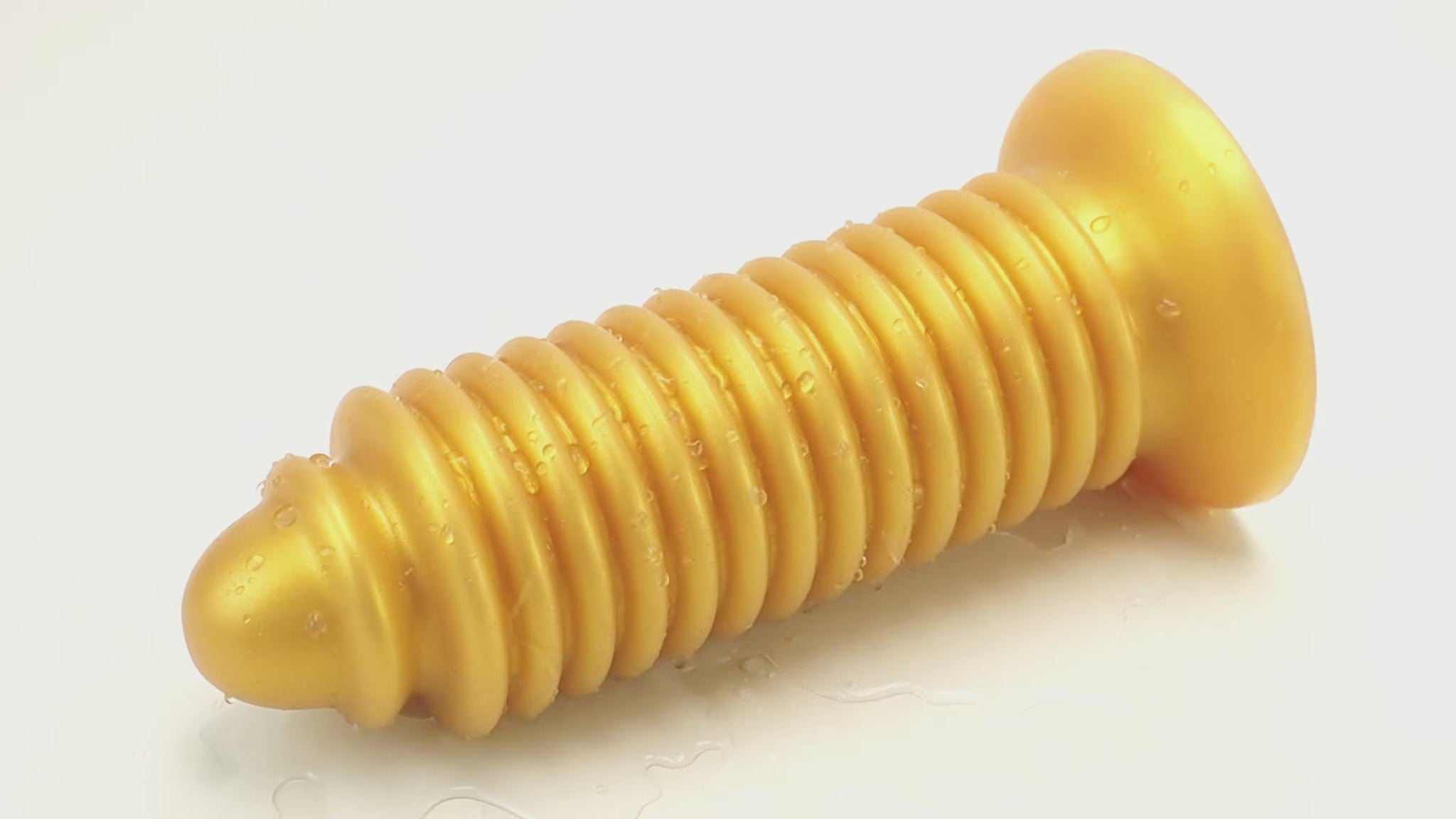 Spring 9 inch huge threaded butt plug dildo video.