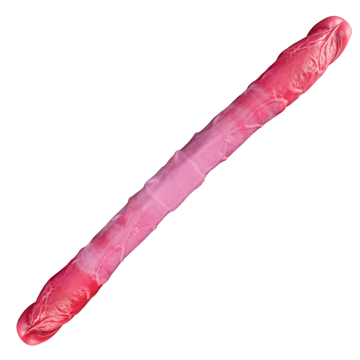 Realistic Dual - Ended Silicone Dildo with Curved Textured Shaft - Tarisss Sex Toy Store