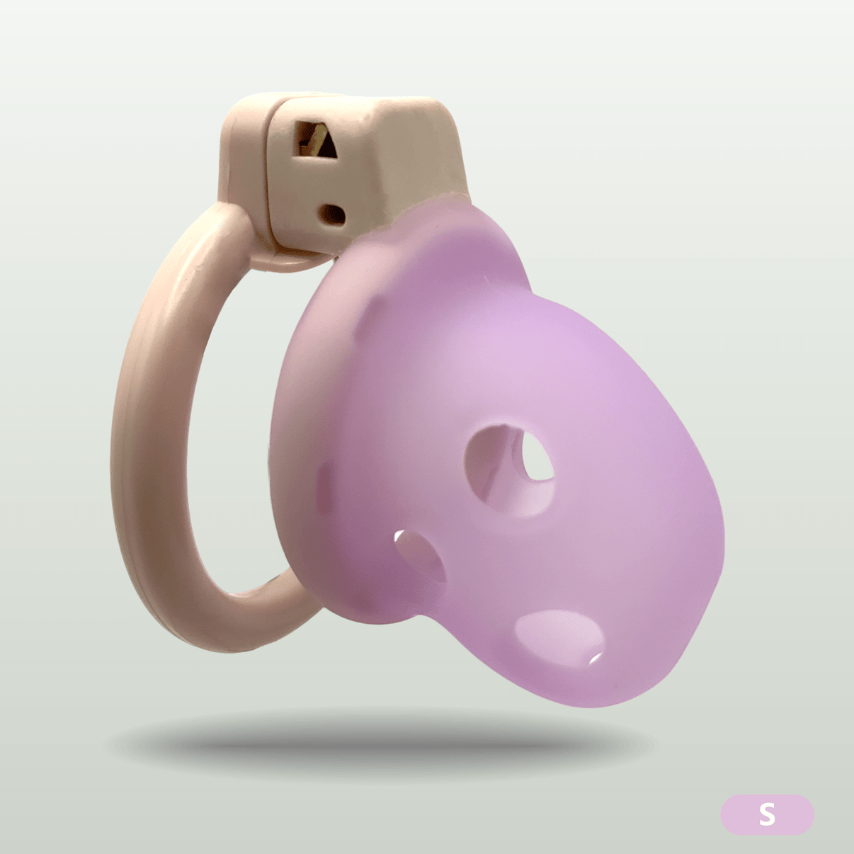 Silicone Male Chastity Cage with Adjustable Rings & Lock Set - Tarisss Sex Toy Store