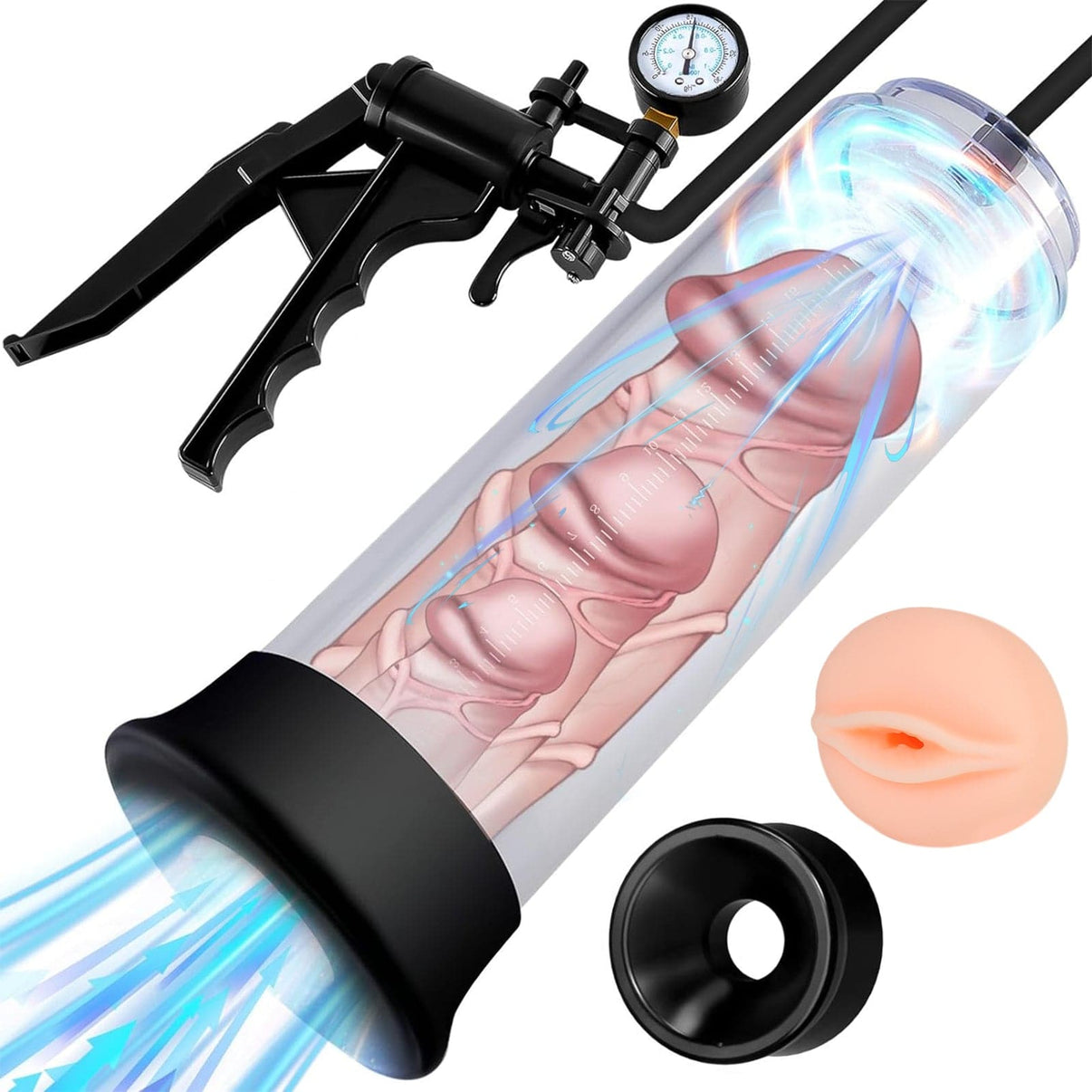 TaRiss's Penis Pump Manual Vacuum Pump Penis Enlarger Adult Sex Toy for Men - Tarisss Sex Toy Store