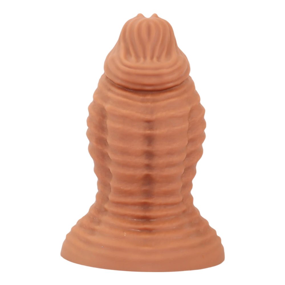 Textured Silicone Swirl Trainer Plug with Suction Base Dual - density Design (firm core with a soft outer layer) - Tarisss Sex Toy Store