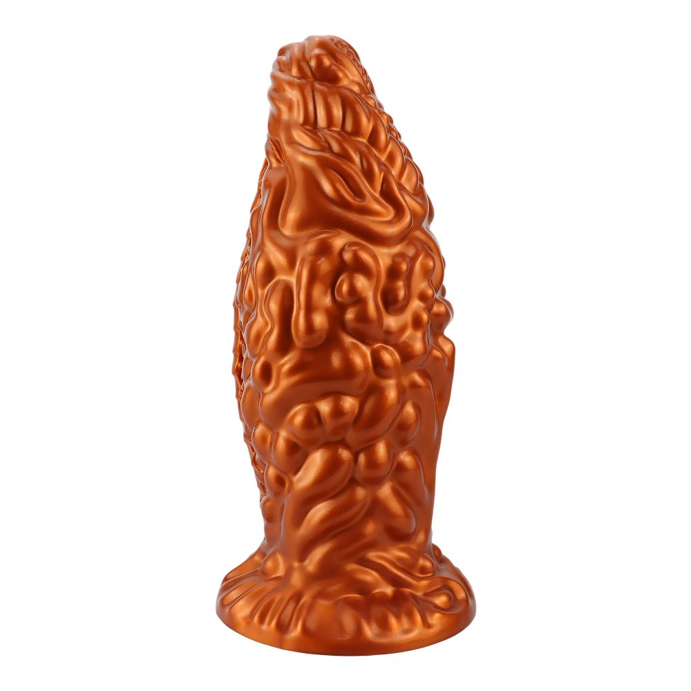 Ultra-Textured Silicone Corn-Style Dildo with Suction Base - Tarisss Sex Toy Store
