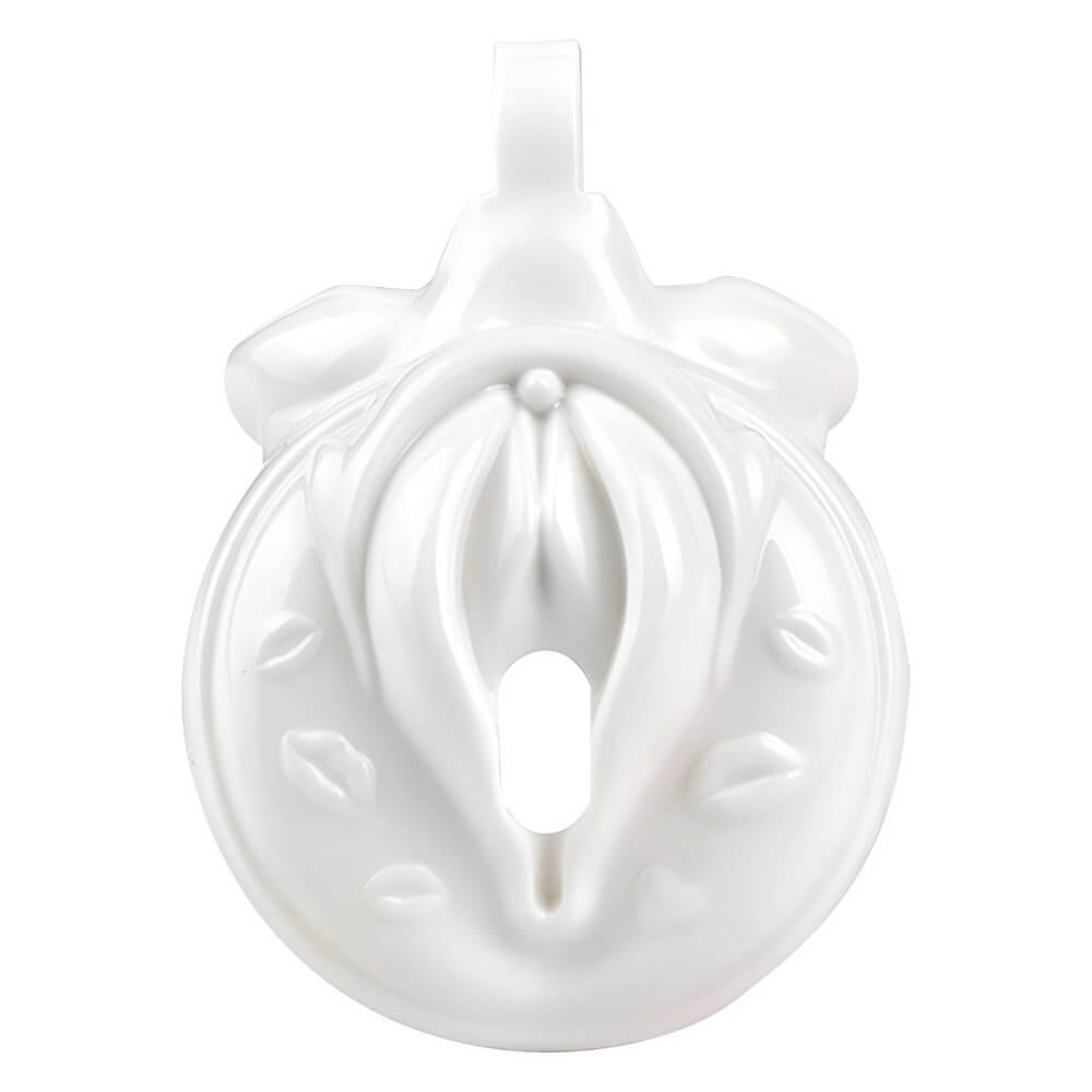 White Resin Male Sissy Chastity Cage - Tarisss Sex Toy Store